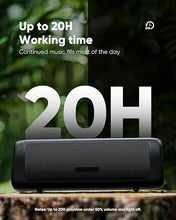 Load image into Gallery viewer, Bluetooth Speaker with HD Sound, Portable Wireless, IPX5 Waterproof, Up to 20H Playtime, TWS Pairing, BT5.3, for Home/Party/Outdoor/Beach, Electronic Gadgets, Birthday Gift (Black)
