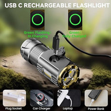 Load image into Gallery viewer, Mini LED Flashlight with Magnetic Base and Side Clip, 6 Modes, high Brightness Small Flashlight, IPX6 Waterproof, is The Best Small Flashlight for Camping, Travel, and Emergency situations
