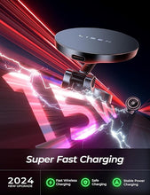 Load image into Gallery viewer, LISEN for Magsafe Car Mount Charger, 15W Fast Charging Magnetic Wireless Car Charger [Mini &amp; Metal], 2024 Ultra Magnetic Car Phone Holder Dashboard for iPhone Car Mount for iPhone 16 Pro Max 15 14 13
