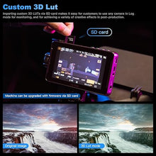 Load image into Gallery viewer, VILTROX DC 550 5.5&quot; Camera Field Monitor for DSLR Touchscreen Camera Monitor 4K with Sunshade Hood Video Monitors for Sony Canon Nikon 3D LUT HDR 4K HDMI in and Out Exposure Focus Assist Waveform
