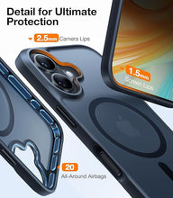 Load image into Gallery viewer, TORRAS for iPhone 16 Plus Case, [Compatible with MagSafe] [Military-Grade Drop Tested] Translucent Magnetic Slim Protective Case for iPhone 16 Plus Anti-Fingerprint Anti-Scratch 6.3", Black
