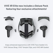 Load image into Gallery viewer, HTC Vive XR Elite with Deluxe Pack — Mixed Reality and PC VR Headset + Controllers
