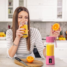 Load image into Gallery viewer, Portable Blender, Mini Personal Blender Bottles for shakes and smoothies?with USB Rechargeable On The Go Mixer Electric Blender juicer Cup for Fruit Juice Protein mixes (Pink)
