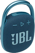 Load image into Gallery viewer, JBL Clip 4 - Portable Mini Bluetooth Speaker, big audio and punchy bass, integrated carabiner, IP67 waterproof and dustproof, 10 hours of playtime, speaker for home, outdoor and travel (Blue)
