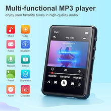 Load image into Gallery viewer, MECHEN 64GB MP3 Player Bluetooth 5.3 with 2.4&quot; Full Touch Screen?Portable Digital Music Player with Speaker?FM Radio, Line Recording, HiFi Lossless Sound, Support up to 128GB. (Black)
