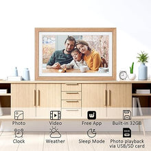 Load image into Gallery viewer, Digital Picture Frame, Digital Photo Frame 21.5 Inch, Built in 32GB Storage, 1920x1080P IPS FHD Large Screen with Remote, Electronic Picture Frame Share Photos and Videos via Free Uhale APP
