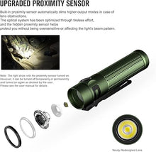 Load image into Gallery viewer, OLIGHT Baton3 Pro Max 2500 Lumens Rechargeable Compact EDC Flashlights with Safety Proximity Sensor, LED High Lumens Pocket Flashlight for Camping, Hiking and Emergency (Cool White Light: 5700~6700K)
