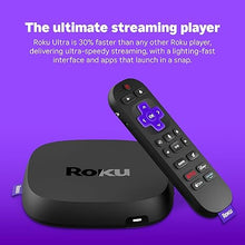 Load image into Gallery viewer, Roku Ultra 2024 - Ultimate Streaming Player - 4K Streaming Device for TV with HDR10+, Dolby Vision &amp; Atmos - Bluetooth &amp; Wi-Fi 6- Rechargeable Voice Remote Pro with Backlit Buttons - Free &amp; Live TV
