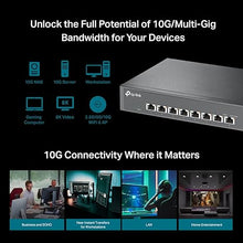 Load image into Gallery viewer, TP-Link TL-SX1008 | 8 Port 10G/Multi-Gig Unmanaged Ethernet Switch | Desktop/Rackmount | Plug &amp; Play | Sturdy Metal Casing | Speed Auto-Negotiation
