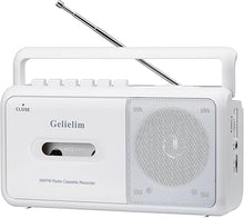 Load image into Gallery viewer, Gelielim Cassette Player Boombox, Portable AM/FM Radio Stereo, Cassette Tape Player Recorder with Big Speaker and Earphone Jack, Battery Operated or AC Powered Tape Recorder Cassette Player
