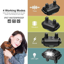 Load image into Gallery viewer, Electric Dog Training Collar with Remote 1640FT, E-Shock, Safe Training Modes, Rechargeable IP67 Waterproof Collars for 1 Dog (Black)
