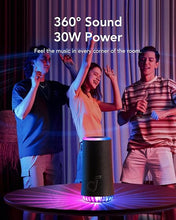 Load image into Gallery viewer, Soundcore Glow Portable Speaker with 30W 360° Sound, Synchronized Radiant Light, 18H Playback, Customizable EQ and Light Show, and IP67 Waterproof (Renewed)
