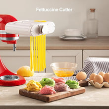Load image into Gallery viewer, ANTREE 3-1 Pasta Maker Attachment for KitchenAid includes Pasta Sheet Roller attachment &amp; Spaghetti Cutter &amp; Fettuccine Cutter attachment, Easy to use and clean with Pasta Drying Rack &amp; Cleaning Brush
