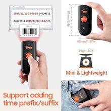 Load image into Gallery viewer, Tera Wireless Barcode Scanner, Mini Pocket 1D Scanner, Water Proof, 3-in-1 Bluetooth &amp; USB Wired &amp; 2.4G Wireless Bar Code Reader, Portable 1D Image Scanner Work with iOS, Windows, Android Model 1100C
