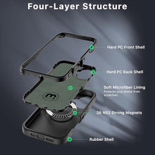 Load image into Gallery viewer, M MYBAT PRO Maverick Series iPhone 16 Plus 6.7 Case with Belt Clip Holster,[Compatible with Magsafe] w/Screen Protector,Anti-Drop,Shockproof,with 360°Rotating Kickstand,Heavy Duty Protection Black
