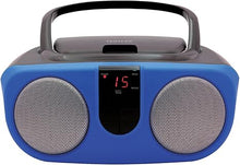 Load image into Gallery viewer, Proscan PRCD243M-BLUE 2.4-Watt-RMS Portable CD Boom Box with AM/FM Radio (Blue)
