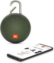 Load image into Gallery viewer, JBL Clip 3, Forest Green - Waterproof, Durable &amp; Portable Bluetooth Speaker - Up to 10 Hours of Play - Includes Noise-Cancelling Speakerphone &amp; Wireless Streaming
