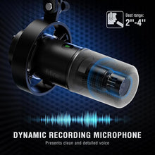 Load image into Gallery viewer, FIFINE Dynamic Microphone, XLR/USB Podcast Recording PC Microphone for Vocal Voice-Over Streaming, Studio Metal Mic with Mute, Headphone Jack, Monitoring Volume Control, Windscreen-Amplitank K688

