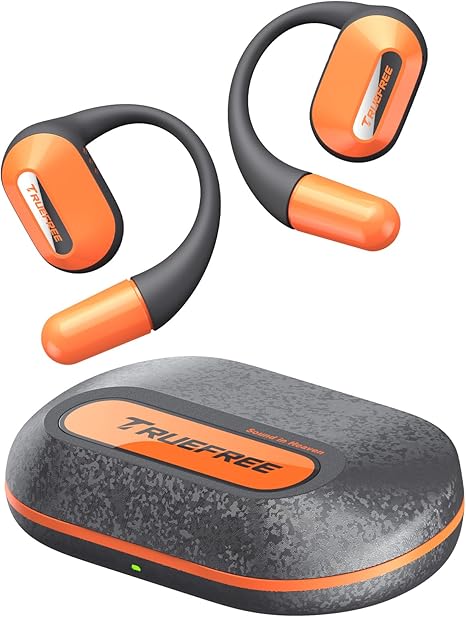 truefree O2 Open Ear Headphones with Directional Acoustics, Ultra-Light Weight, IPX5 Waterproof, 22H Playtime, Multipoint Connection, App Control, Bluetooth 5.3 Wireless Earbuds for Workouts