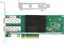 Load image into Gallery viewer, PCIe Ethernet Network Card for Intel X710-DA2 X710-BM2 Chipset PCIe 3.0 x8 10Gb Dual Port SFP+ LAN Card Support Windows Server/Windows/Linux/VMware/ESX
