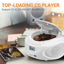 Load image into Gallery viewer, Gelielim Portable CD Player Boombox with AM/FM Radio, Bluetooth Speaker, Support CD/USB/SD/BT/AUX, LCD Display, Headphone Jack, Gifts for Parent
