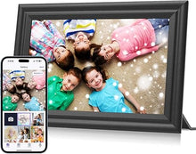 Load image into Gallery viewer, Digital Picture Frame WiFi 10.1 inch HD 1280x800 Digital Photo Frame Touch Screen IPS Display 16GB Storage Automatic Rotation with iOS and Android Free App for Mom for Grandparents Gift Black
