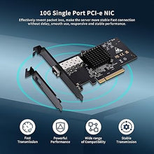 Load image into Gallery viewer, 10Gbe PCI-E NIC with 82599EN(X520-DA1) Controller, 10Gb Single Port SFP+ PCI-E Network Card, GiGaPlus 10Gbps PCI Express Ethernet LAN Adapter, Supports Windows/Windows Server/VMware
