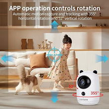 Load image into Gallery viewer, 2K WiFi Camera,2.4GHz,with a Battery Life of 1-5 Months, Pet Camera with Phone App, for Home Security Camera for Dog/ Baby Monitor/Elder Pan Tilt, 2-Way Talk, Human Detection, Motion Tracking, Cloud
