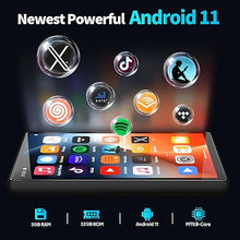 Load image into Gallery viewer, 96GB MP3 Music Player with WiFi and Bluetooth, HiFi Lossless Sound 5” 1080P HD Video MP4 Player with Spotify, Amazon Music, Support Download Android APP, Up to 512GB, Black with 64GB TF Card
