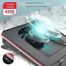 Load image into Gallery viewer, IETS GT500 Powerful Turbo-Fan (4200 RPM) Laptop Cooling Pad with Infinitely Variable Speed,Seal Foam for Rapid Cooling Gaming Laptop,Dust Filter for Protect Laptop,13-17.3inch Laptop Cooler
