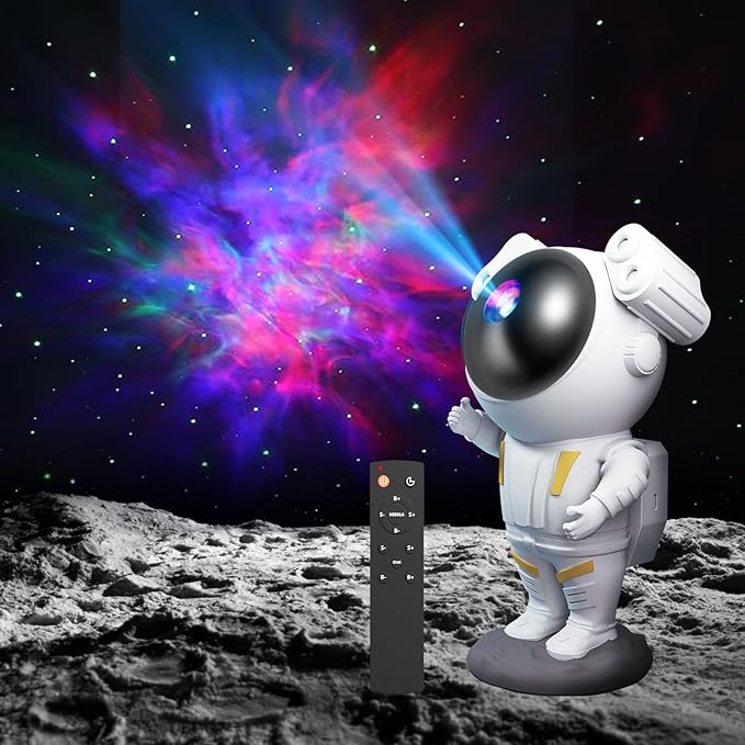 Astronaut Galaxy Projector Starry Sky Night Light, Nebula Light Space Star Projector with Timer and Remote Control, Light Projector for Bedroom and Ceiling, Great Gift for Kids and Adults