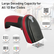 Load image into Gallery viewer, Barcode Scanner Wired,JRHC 2D Bar Code Reader Automatic QR 1D Bar Code Scanner Support Windows Mac and Linux with USB Cable for Pos Mobile Payment, Convenience Supermarket, Store, Warehouse, Library
