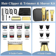 Load image into Gallery viewer, Hair Clippers for Men Professional, Cordless Beard Trimmer, 3 in 1 Clippers and Trimmers and Electric Razor Shaver Set with Bag, Mens Hair Clippers for Hair Cutting, Family, Barber
