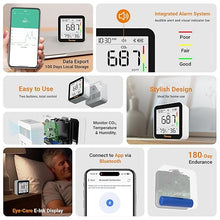 Load image into Gallery viewer, Temtop CO2 Monitor Indoor Air Quality Monitor 3 in 1 CO2 Meter(Temperature, Humidity and CO2), 180 Days Standby Time
