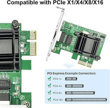 Load image into Gallery viewer, Gigabit PCIe NIC with Intel 82574L Chip, 1Gb Network Card Compare to Intel EXPI9301CT/ EXPI9301CTBLK NIC, Single RJ45 Port, PCI Express X1, Ethernet Card for Windows/Windows Server/Linux
