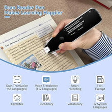 Load image into Gallery viewer, X5 Pro Translation Pen Scanner, Reader Pen Text to Speech Device for Dyslexia 112 Language Translator Device Support Text Extract, Intelligent Recording Scanner Pen with 3.5 Inch Touch Screen
