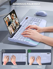 Load image into Gallery viewer, Wireless Keyboard and Mouse Combo - Full-Sized Ergonomic Keyboard with Wrist Rest, Phone Holder, Sleep Mode, Silent 2.4GHz Cordless Keyboard Mouse Combo for Laptop, Computer, PC, Mac, Windows -Trueque
