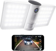 Load image into Gallery viewer, Geeni Sentry Wi-Fi Wireless Smart Floodlight Security Camera, 2-Way Audio, Motion Sensor Alarm, Audio Video Recording, Works with Alexa and Hey Google
