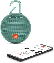 Load image into Gallery viewer, JBL Clip 3, River Teal - Waterproof, Durable &amp; Portable Bluetooth Speaker - Up to 10 Hours of Play - Includes Noise-Cancelling Speakerphone &amp; Wireless Streaming
