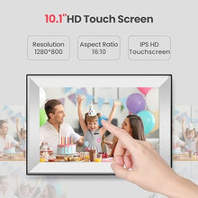 Load image into Gallery viewer, 10.1&#39;&#39; WiFi Digital Picture Frame with 32GB Storage, Frameo 1280 * 800 HD Touch Screen Smart Electronic Digital Photo Frame, Instantly Share Photos and Video
