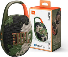 Load image into Gallery viewer, JBL Clip 5 - Ultra-Portable, Waterproof &amp; Dustproof Bluetooth Speaker, Big Pro Sound with Punchy bass, Integrated Carabiner, Up to 12 Hours of Play, Made in Part with Recycled Materials (Squad)
