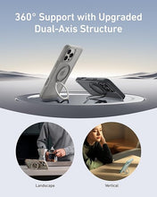 Load image into Gallery viewer, Anker Ultra Magnetic for iPhone 16 Pro Case with Sturdy 360° Ring Stand, Military-Grade Shockproof iPhone 16 Pro Kickstand Compatible with MagSafe,Black
