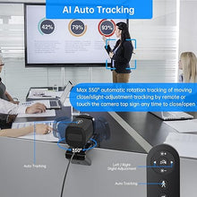 Load image into Gallery viewer, Auto Tracking Webcam with Privacy Shutter, Microphone, Remote Control, Full HD 1080P Video, 73° View Camera, WDR, USB Plug and Play, for Desktop PC Laptop Computer
