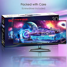 Load image into Gallery viewer, Sceptre 30-inch IPS Monitor 21:9 DisplayPort x2 up to 210Hz 1ms Ultra Wide/Slim Build-in Speakers, Machine Black 2024 (E305B-FU200T)
