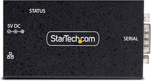 Load image into Gallery viewer, StarTech.com 1-Port Serial to Ethernet Adapter, IP Serial Device Server for Remote RS232 Devices, Wall/DIN Rail, LAN to DB9, TAA
