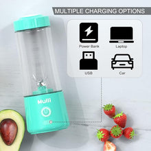Load image into Gallery viewer, Mulli Portable Blender,USB Rechargeable Personal Mixer for Smoothie and Shakes, Mini Blender with Six Blades for Baby Food,Travel,Gym
