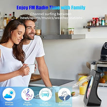 Load image into Gallery viewer, Gueray Portable CD Player, Bluetooth CD Kpop Player for Desktop with HiFi Sound Speaker, FM Radio CD Music Player for Home with Remote Control, Dust Cover, LED Screen, Support AUX/USB, Headphone Jack
