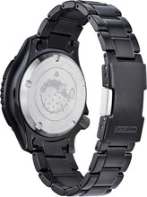 Load image into Gallery viewer, Citizen Men's Eco-Drive Promaster Dive Automatic Black IP Stainless Steel Watch, Rotating Bezel (Model: NY0155-58X)
