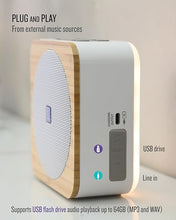 Load image into Gallery viewer, Sound Spot II SFQ-18: Portable Bluetooth Speaker with Powerful Bass, Nature Sounds, Ambient Light, and Speakerphone (White)
