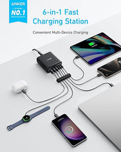 Load image into Gallery viewer, Anker Desktop Charger, Fast Charging USB C Charger, 112W Max 6-Port Charging Station, for iPhone, iPad, MacBook, Samsung and More (Cable Not Included)
